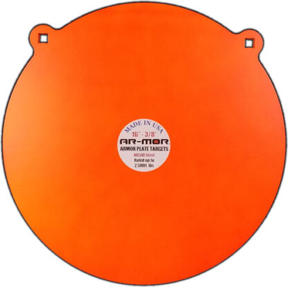 Ar-mor 16" Ar500 Steel Gong - 3-8" Thick Steel Orange Round