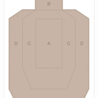 B-c Target Eze-scorer 23"x35" - Ipsc Practice 5 Targets