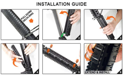 Utg Rail Picatinny Ar-15 9" - 2-pc Drop-in Mid-length - Image 3