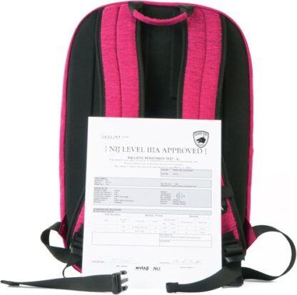 Guard Dog Proshield Smart Pink - Bulletproof-charging Backpack - Image 5