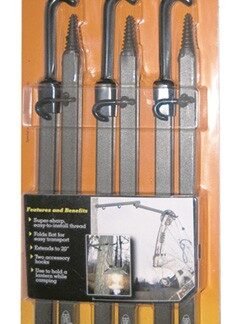 Hme Bow Hanger 20" Folding - W-accessory Hooks 3pk