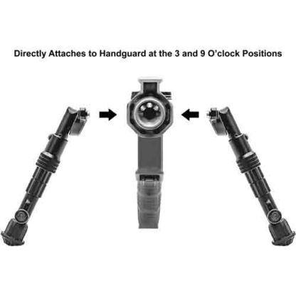 Utg Bipod Recon Flex M-lok - Matte Blk Center H 8.0"-11.8" - Image 5