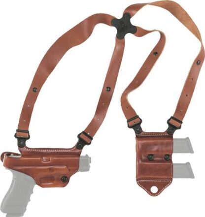 Galco Miami Ii Shoulder System - Rh Leather 1911 3-5" Tan