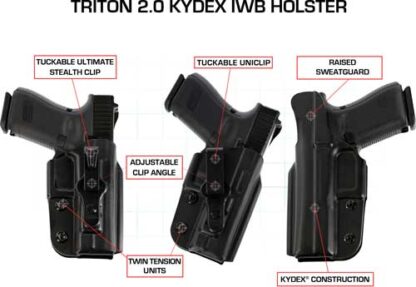 Galco Triton Iwb Holster Rh - Kydex Sig P220226 Black - Image 3