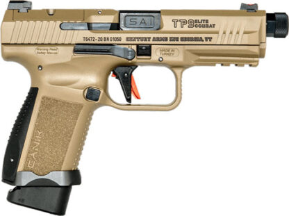 Ci Canik Tp9 Elite Combat Fde - 9mm Treaded Barrel 15rd Mag